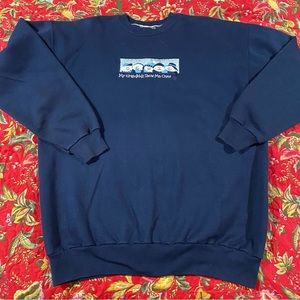 ⛄️M&C Sportswear “My Grandkids Snow Me Over” Snow Man Sweatshirt. Large